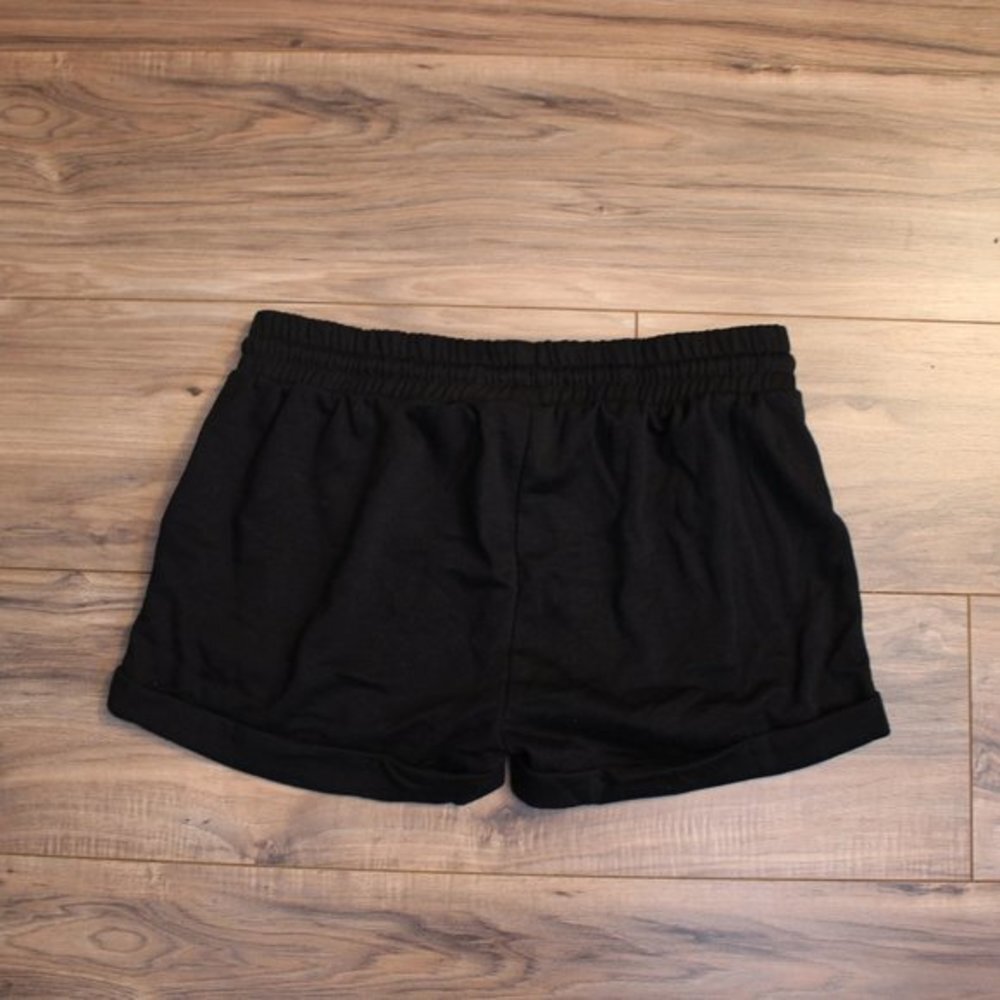 Love Streak Black Drawstring Shorts w/ Pockets M - Picture 5 of 5